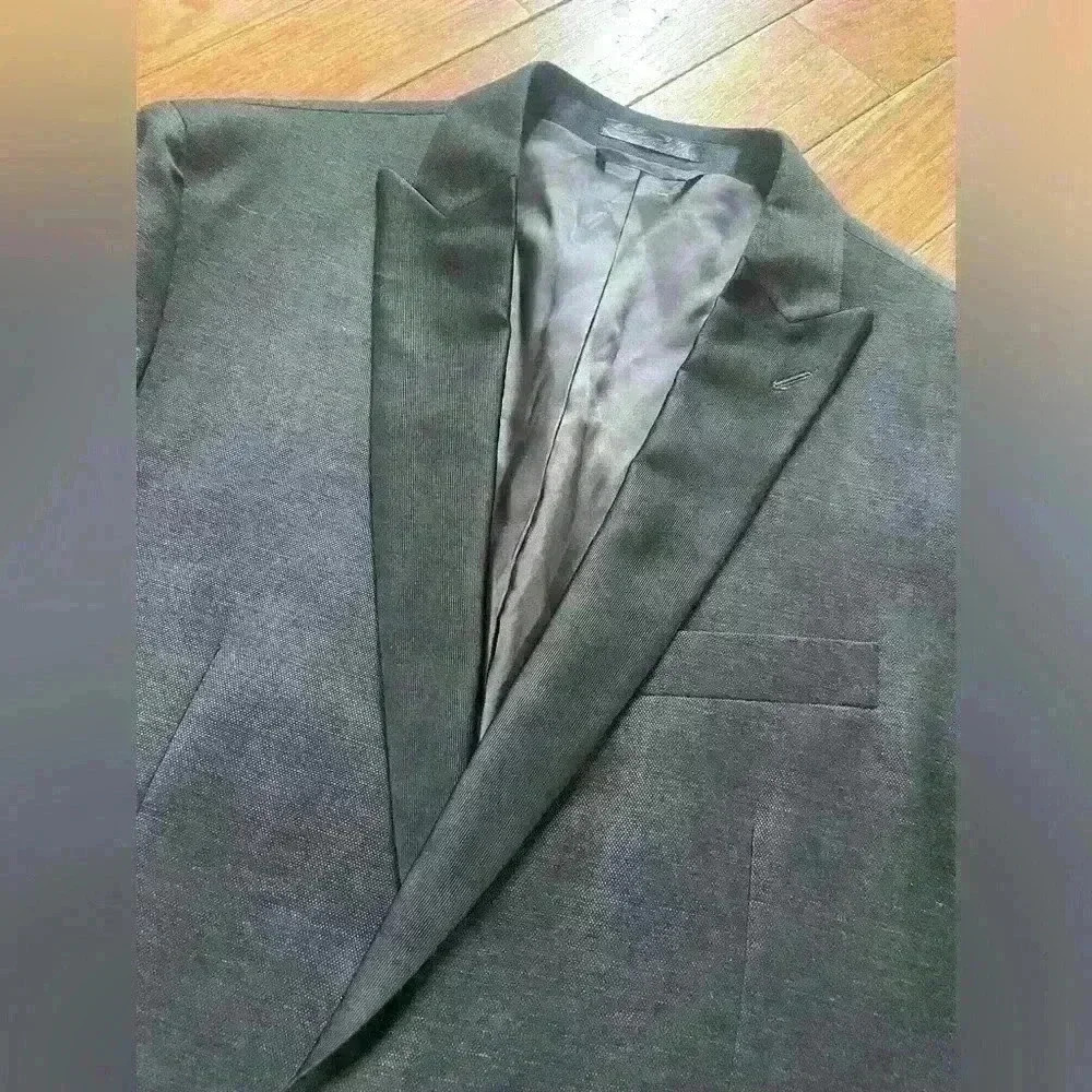 Ralph Lauren Mens Blazer Gray 100% Wool 2 Button Lined Jacket Sport Coat Sz 42L - Picture 3 of 16